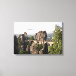 Ponte de Bastei em canvas saxonas da suiça
