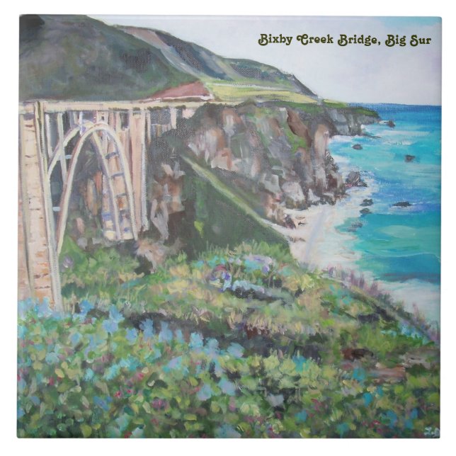 Ponte de Bixby - grande (6" X 6") azulejo cerâmico (Frente)