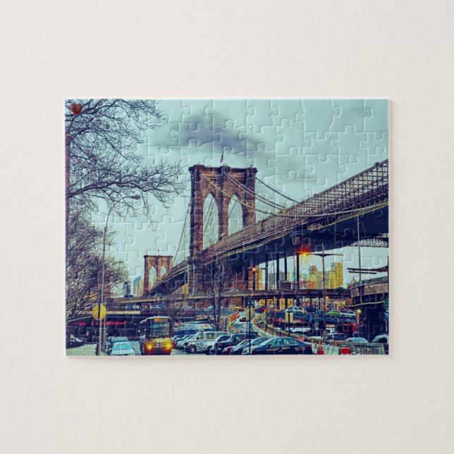 Ponte de Brooklyn Nova York Quebra-Cabeça (Horizontal)