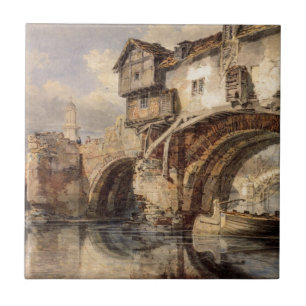Ponte de Galês em Shrewsbury por William Turner