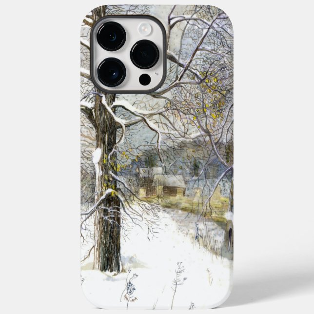 Ponte de inverno Pasta de Aquarela (Verso)