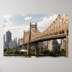 Ponte de Queensboro New York do poster de NYC