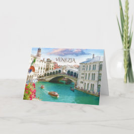 Ponte de Rialto em Veneza | cartão de Venezia,