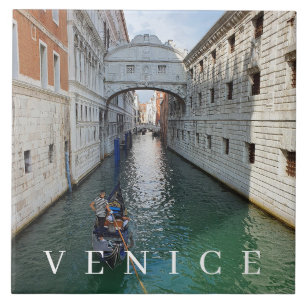 Ponte de Veneza do azulejo cerâmico Sighs