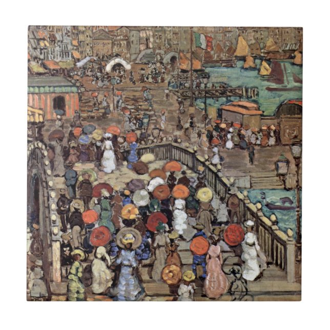 Ponte Della Paglia, Veneza por Maurice Prendergast (Frente)