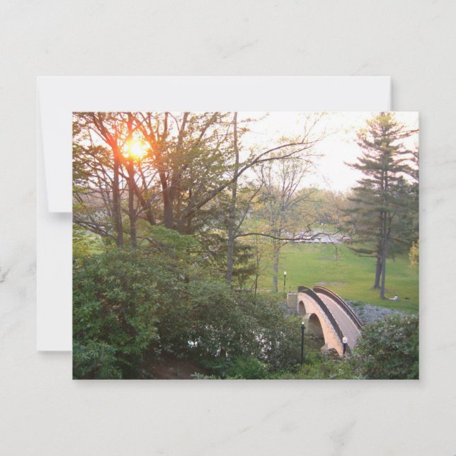 Ponte do Arco-íris Sunset no Grove City College (Frente)