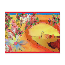 Ponte do Deserto do Cartão Postal de Arte