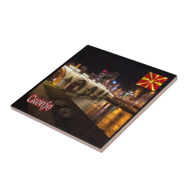 Ponte do rio Vardar zMK006 SKOPJE, (Lateral)