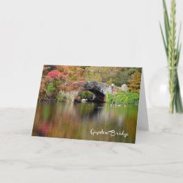 Ponte Gapstow, Central Park, NYC - H cartão