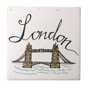 Ponte indicada por letras de Londres da mão