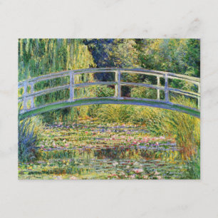 Ponte japonesa de Monet com convite dos lírios de