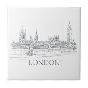 Ponte Londres Big Ben e Skyline Ink Drake