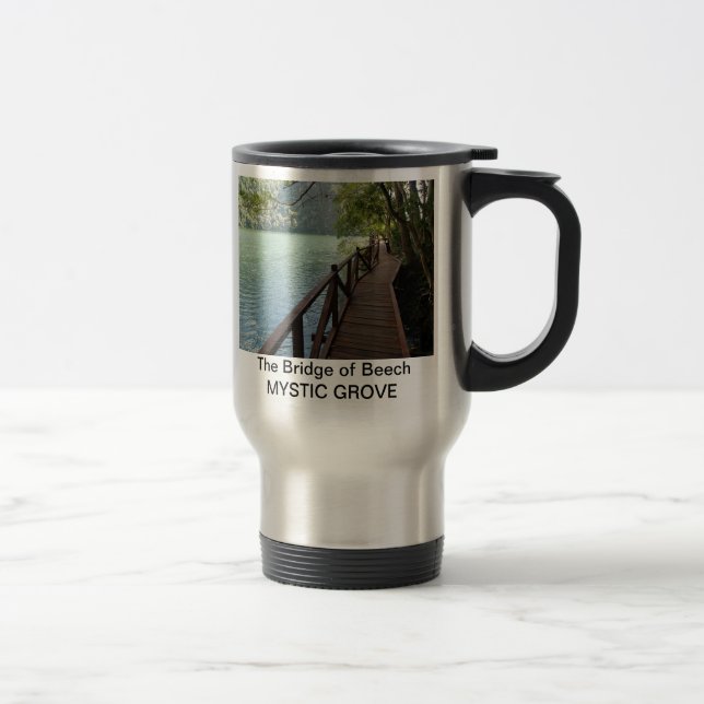 Ponte místico do bosque da caneca de café da faia (Direita)