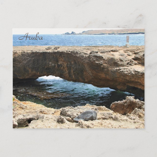 Ponte Natural Aruba, Fotografia, Cartão Postal (Frente)