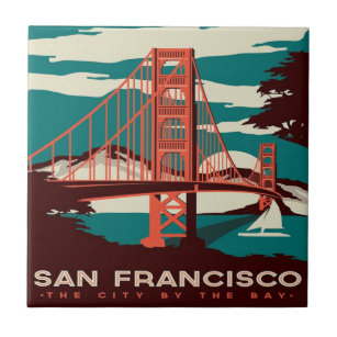 Ponte Ouro do Estilo Vintage em São Francisco  
