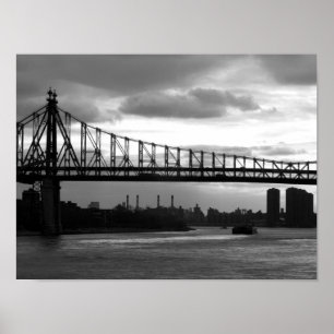 Ponte Queensboro 15 x 11 poster - Sem borda