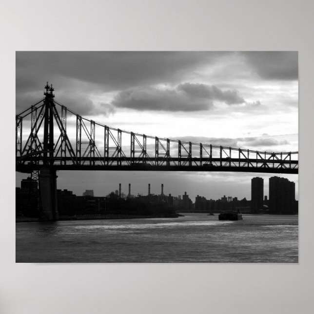 Ponte Queensboro 15 x 11 poster - Sem borda (Frente)