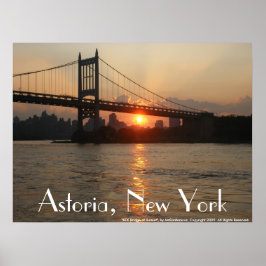 "Ponte RFK no Sunset" Astoria, NY Poster