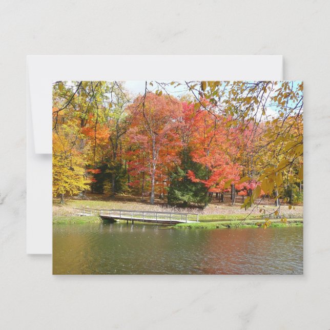 Ponte Seven Springs Fall Bridge III Paisagem de Ou (Frente)