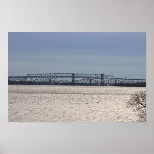 Ponte sobre o rio Delaware Poster