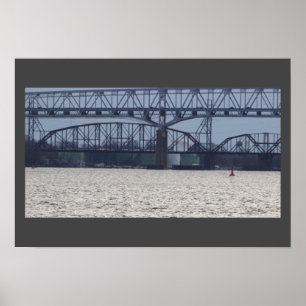 Ponte sobre o rio Delaware Poster