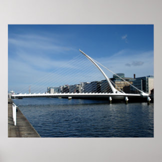 Ponte sobre o rio Dublin Irlanda Poster