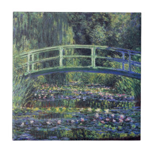 Ponte sobre Waterlily Pond por Claude Monet