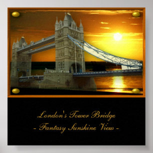 Ponte Torre de Londres em Fantasy Sunshine Poster