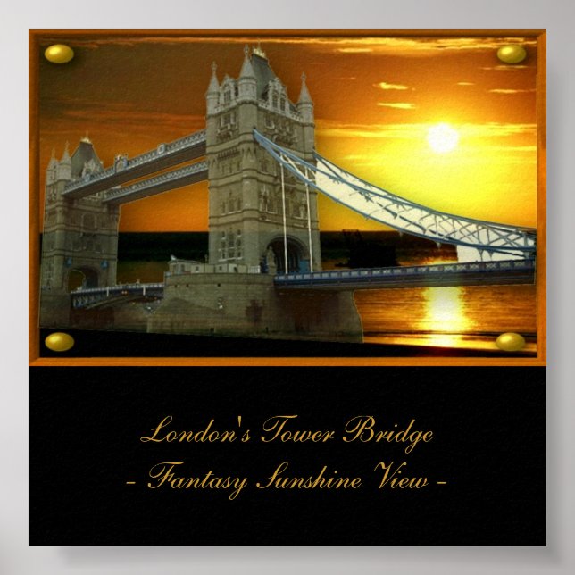 Ponte Torre de Londres em Fantasy Sunshine Poster (Frente)