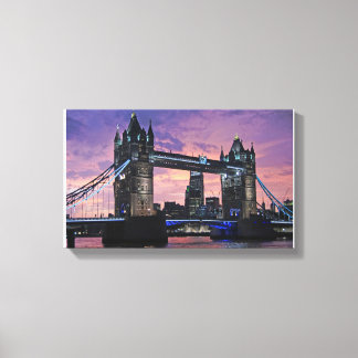 Ponte Torre de Londres na Canvas de pintura noturn