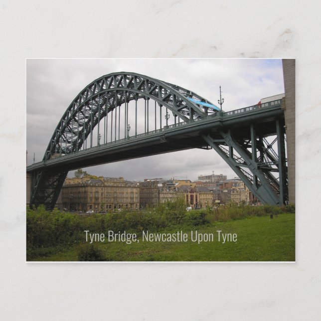 Ponte Tyne, cartão de Posto Newcastle upon Tyne. (Frente)