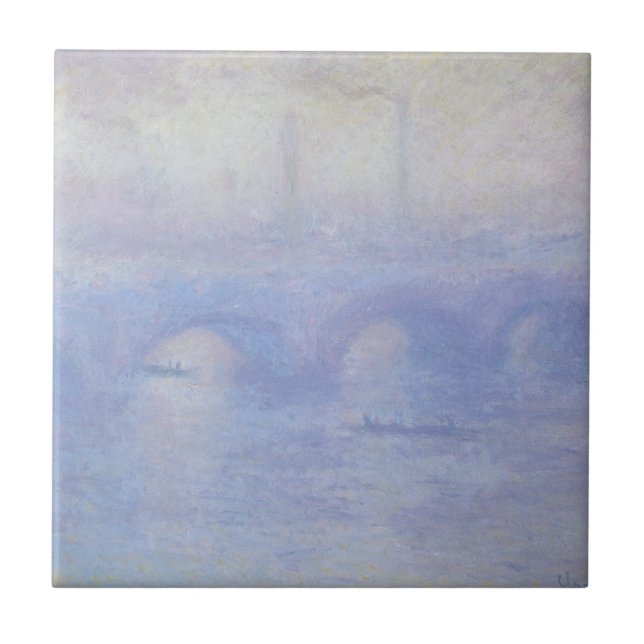 Ponte Waterloo, efeito úmido de Claude Monet (Frente)