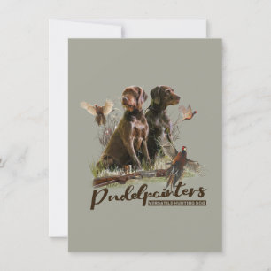 Ponteiro Alemão Wirehaired, Cartão de Caça-Carros