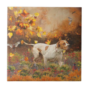 Ponteiro inglês, Autumn Tapeçaria Poster Triptyc
