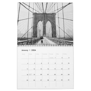 Pontes Icônicas de Nova York Calendário de Parede 