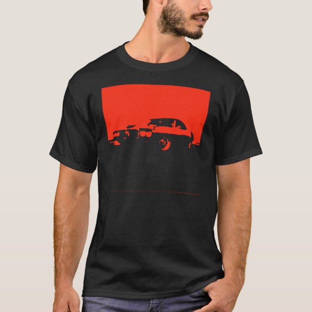 Pontiac Firebird, 1969 - vermelho em camisas (Frente)