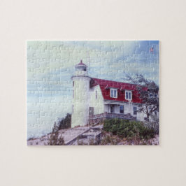 Ponto Betsie Lighthouse Quebra-cabeça fotográfico