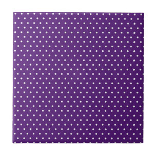 Ponto Branco Fundo Roxo Elegante Bolinhas