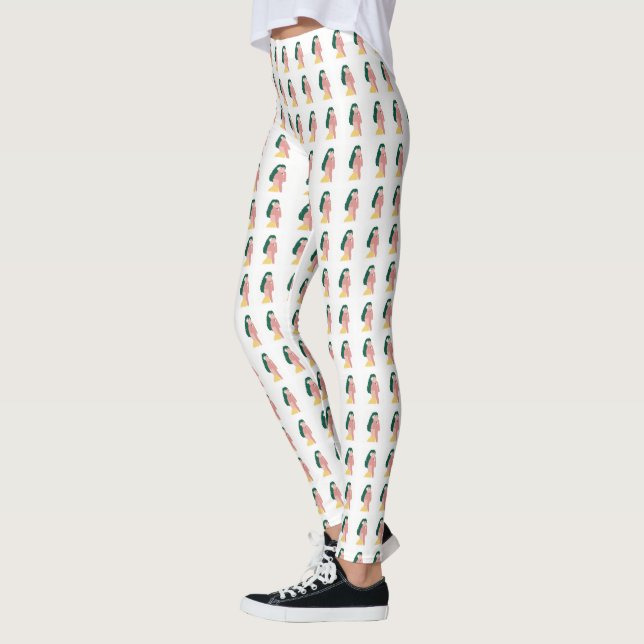 Ponto de Cor: Estilos de Legging com Moda (Esquerda)