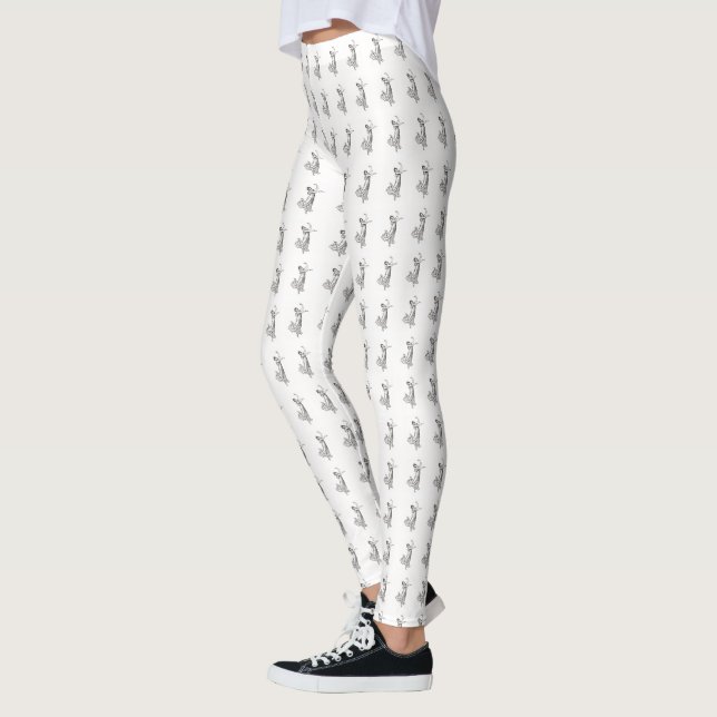 Ponto de Cor: Estilos de Leggings com Moda (Esquerda)
