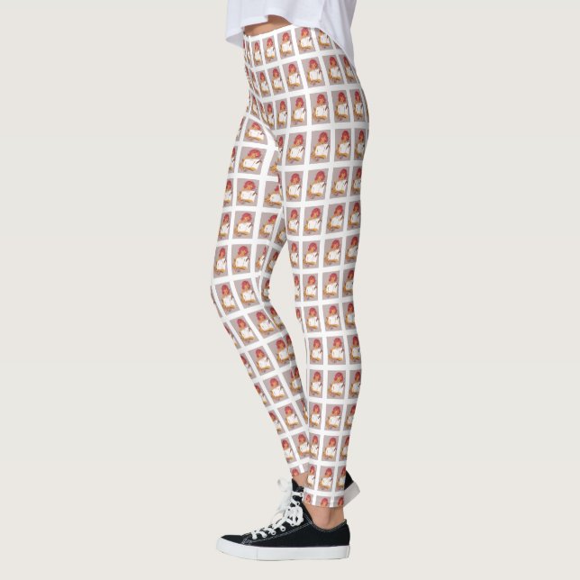 Ponto de Cor: Estilos de Leggings com Moda (Esquerda)