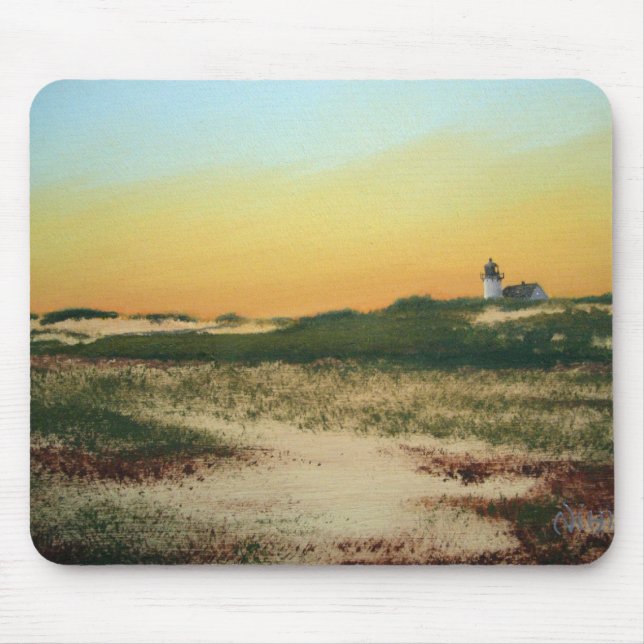 Ponto de Corrida Cape Cod Farol Mousepad (Frente)