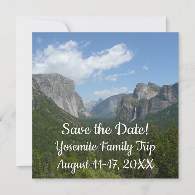 Ponto de Inspiração em Yosemite Salve a Data (Frente)