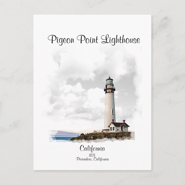 PONTO DE LUZ PESCADERO - CARTÃO POSTAL (Frente)