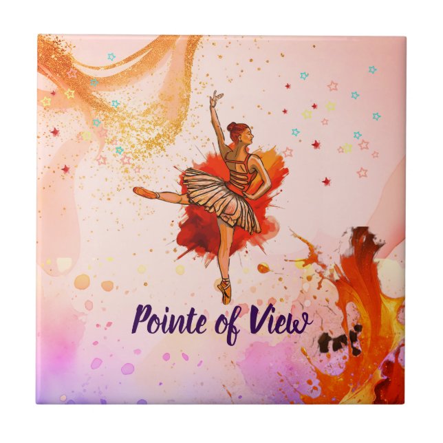 Ponto de vista | Vibrant Ballerina Art (Frente)