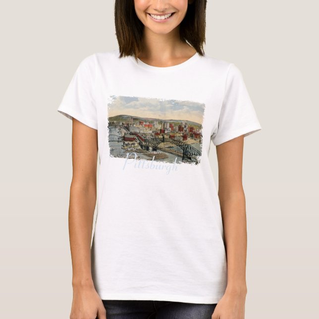 Ponto Pittsburgh 1931 Camisa feminina (Frente)