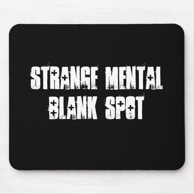 Ponto vazio mental estranho Aa Mousepad (Frente)