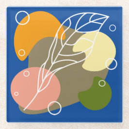 Pontos de abstrato interessantes com folhas