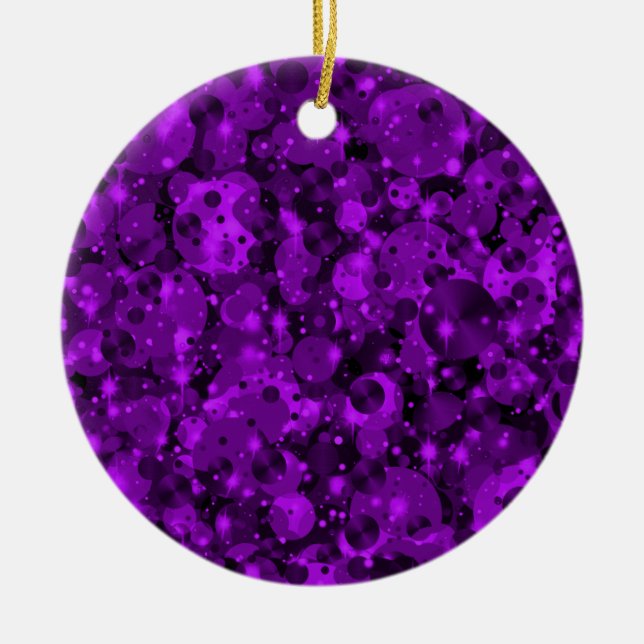 Pontos de Celebração Enfeites de natal 10-Roxo (Frente)