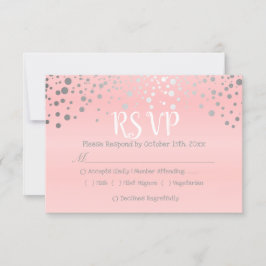 Pontos de Confetti Rosa e Silver - RSVP